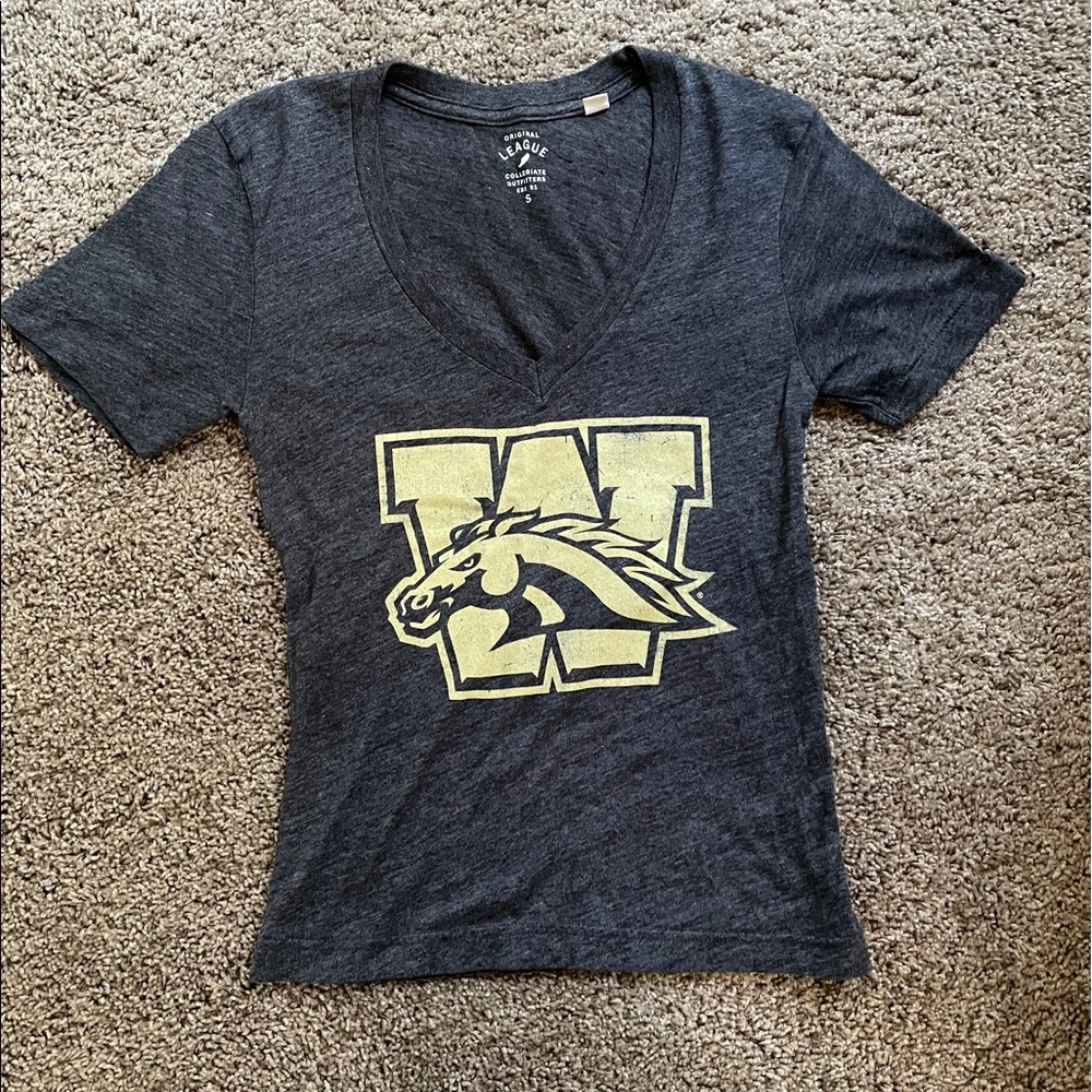 Western Michigan University gray logo tee